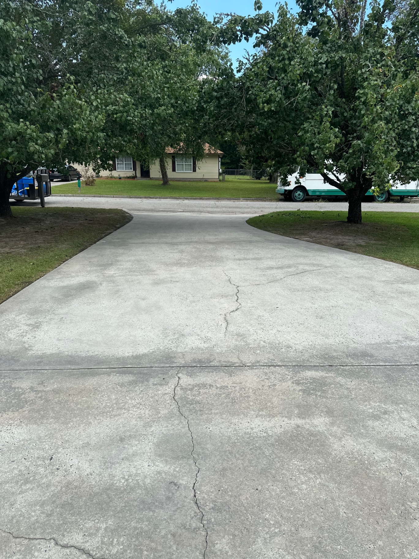 Restored curb-appeal driveway